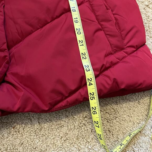 Maurices Red Snap Front Puffer Jacket Quilted Lined‎ Size Large Warm Cozy - Picture 11 of 11